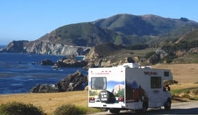 RV rental vacations in California